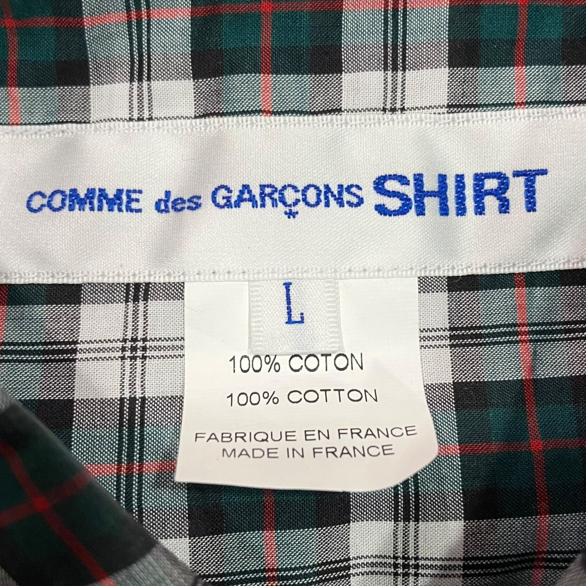 COMME des GARCONS SHIRT 25AWチェックシャツFP-B070 古着・中古-5枚目のアイテム画像
