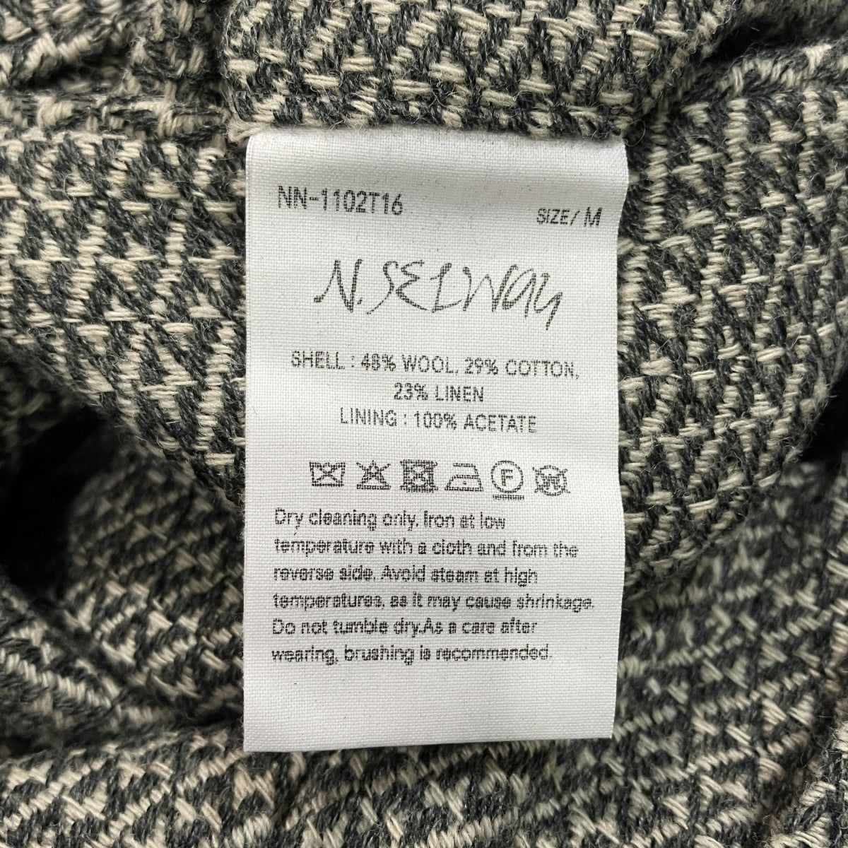 N．SELWAYツイードストラップトラウザーNN-1102T16