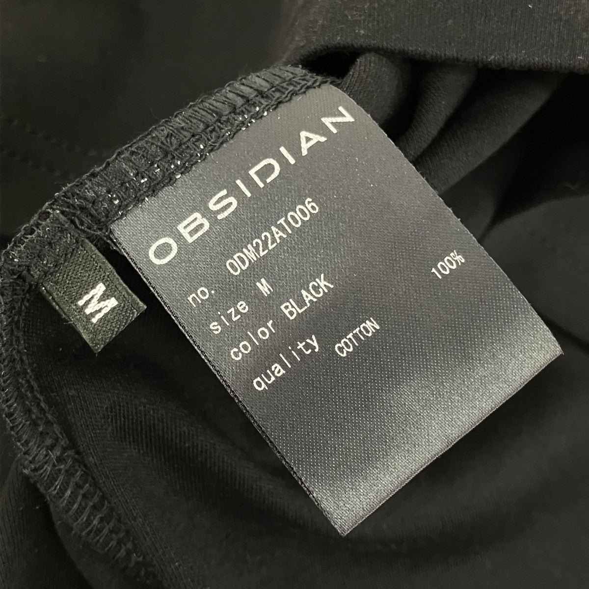 OBSIDIAN BIG TEE 100 2SUPIMA SMOOTH半袖TシャツODM22AT006 古着・中古-5枚目のアイテム画像