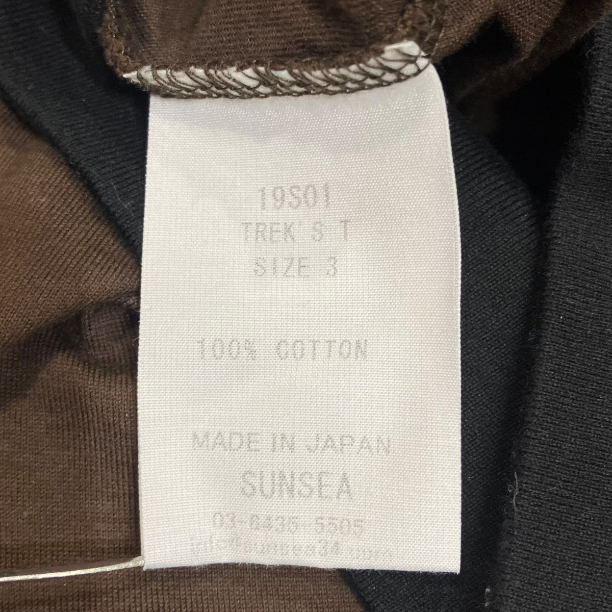 SUNSEA ラグランTシャツ19S01 古着・中古-5枚目のアイテム画像