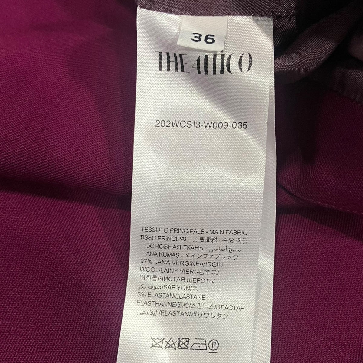 THE ATTICO ミニスカート202WCS13 古着・中古-5枚目のアイテム画像