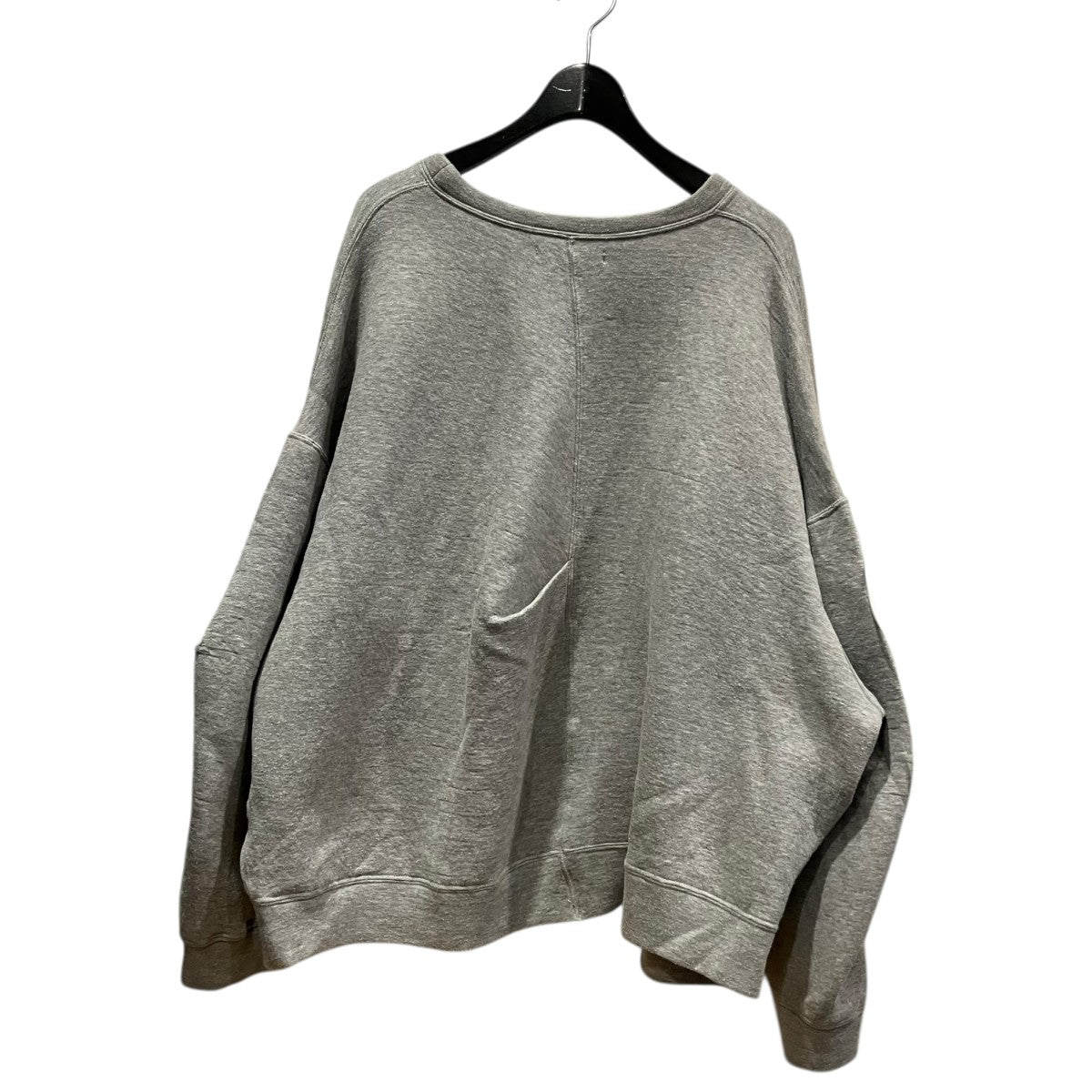 COTTON DOUBLE KNIT TUCKED CREW NECK LSクルーネックスウェットST.1118