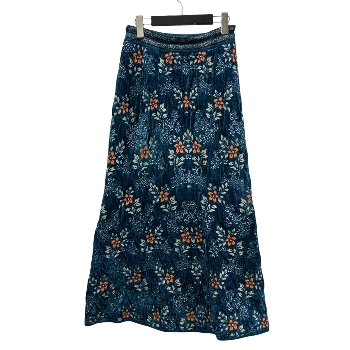 Floral Motif Chenille Knited Skirt花柄スカートMM25FW-KN064