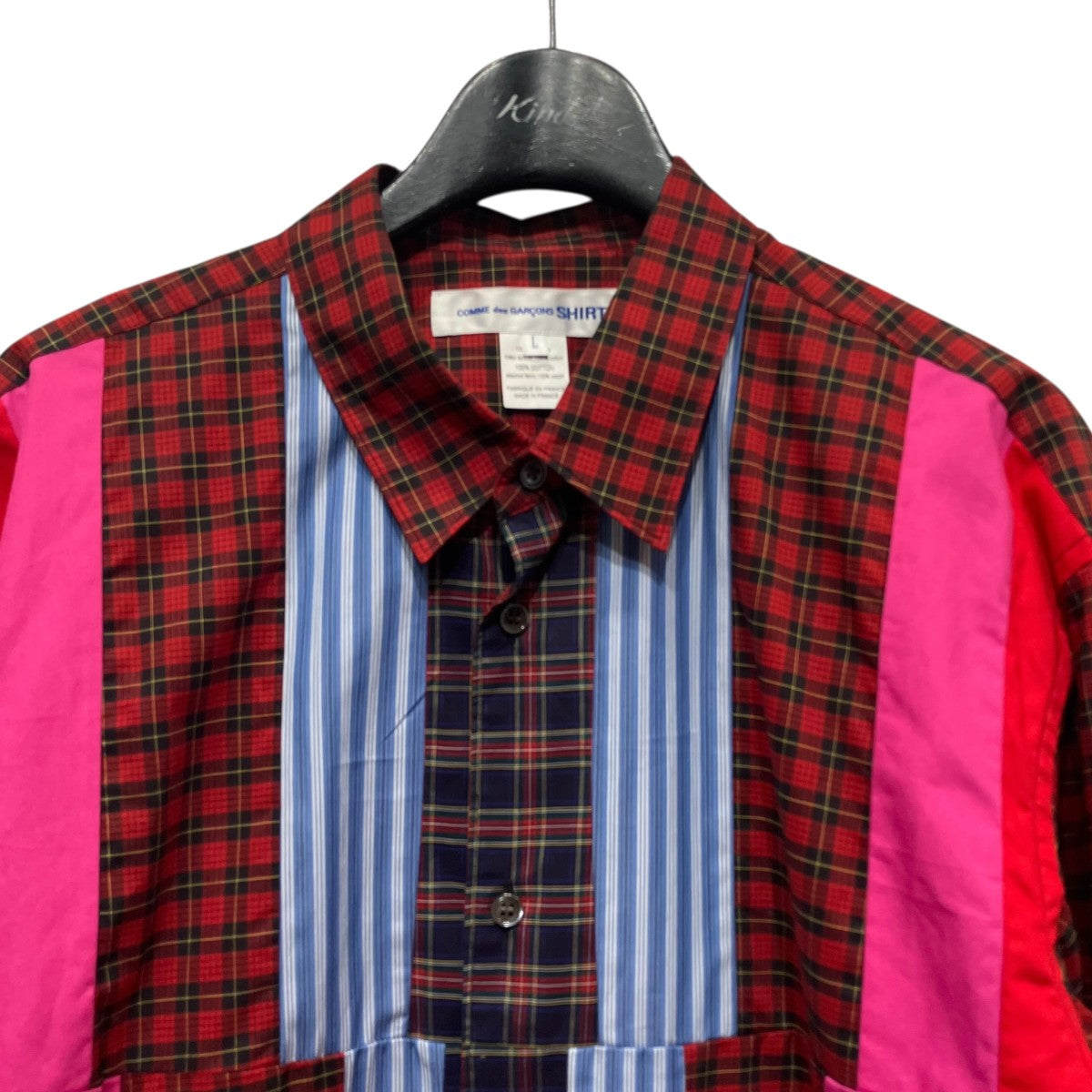 COMME des GARCONS SHIRT 25AWパッチワークシャツFP-B029 古着・中古-3枚目のアイテム画像