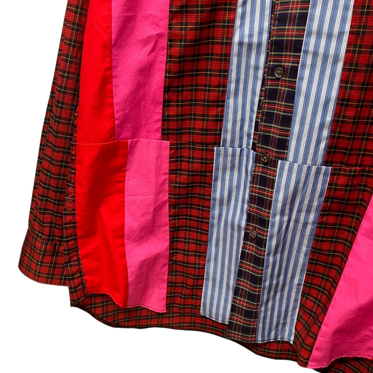 COMME des GARCONS SHIRT 25AWパッチワークシャツFP-B029 古着・中古-4枚目のアイテム画像