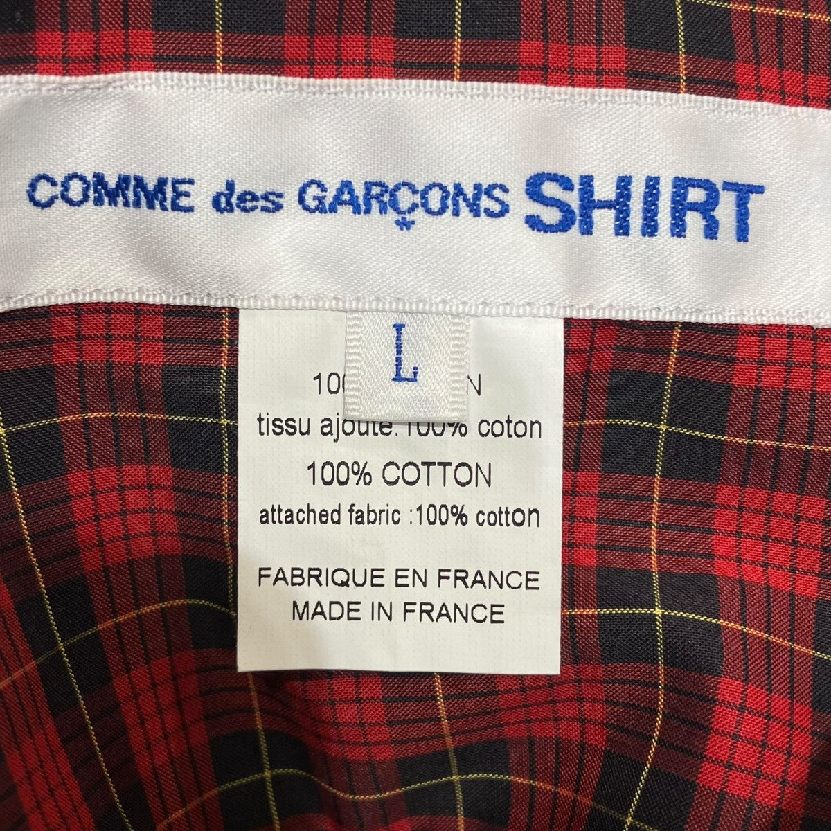 COMME des GARCONS SHIRT 25AWパッチワークシャツFP-B029 古着・中古-5枚目のアイテム画像