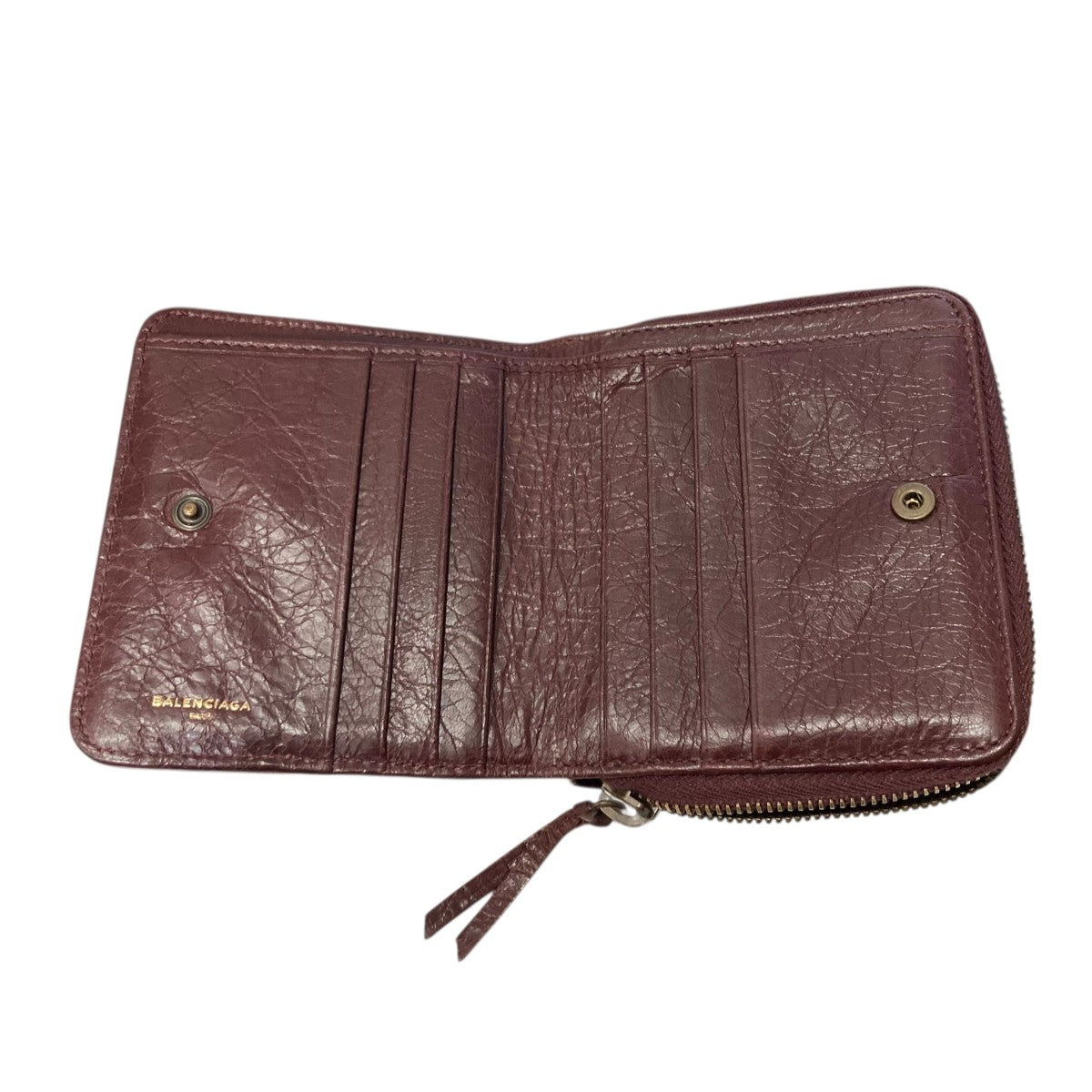 BALENCIAGA CLASSIC BILLFOLD ZIP2つ折りレザー財布310699 古着・中古-4枚目のアイテム画像