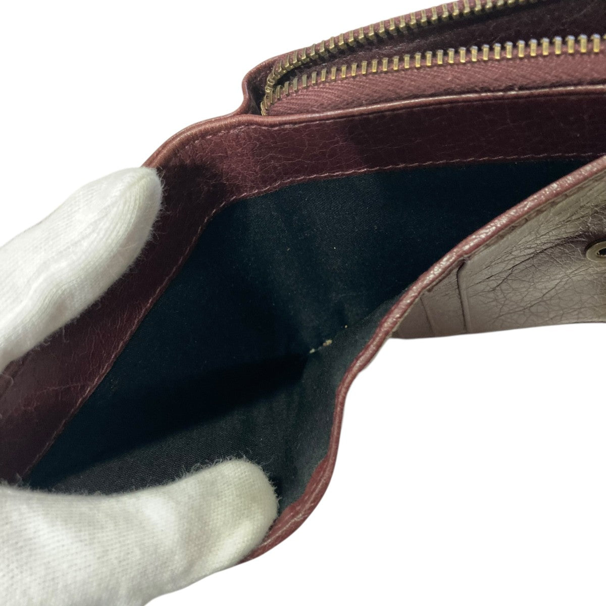 BALENCIAGA CLASSIC BILLFOLD ZIP2つ折りレザー財布310699 古着・中古-6枚目のアイテム画像