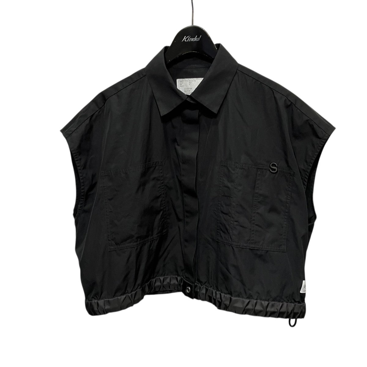 sacai×Thomas mason ノースリーブシャツ23-06505 23-06505 ブラック