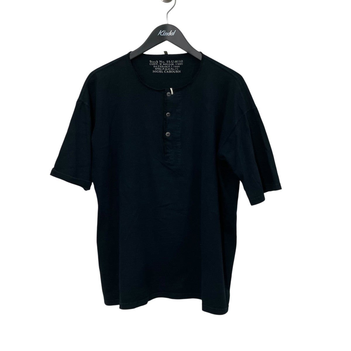 NIGEL CABOURN ヘンリーネックカットソー55-U-8110 古着・中古-1枚目のアイテム画像