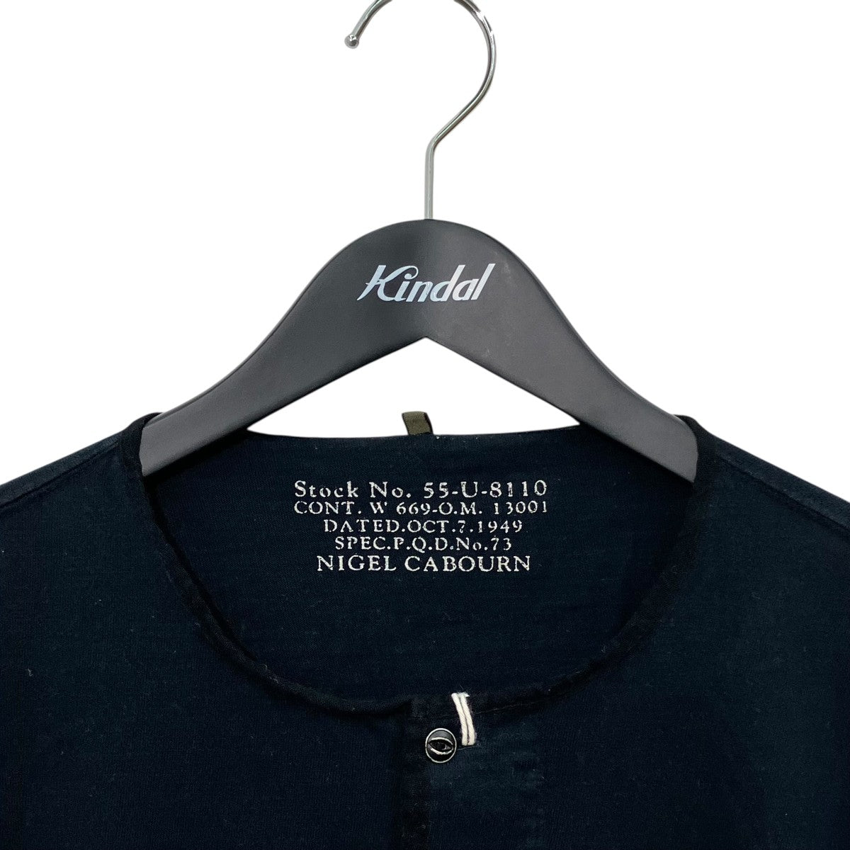 NIGEL CABOURN ヘンリーネックカットソー55-U-8110 古着・中古-3枚目のアイテム画像
