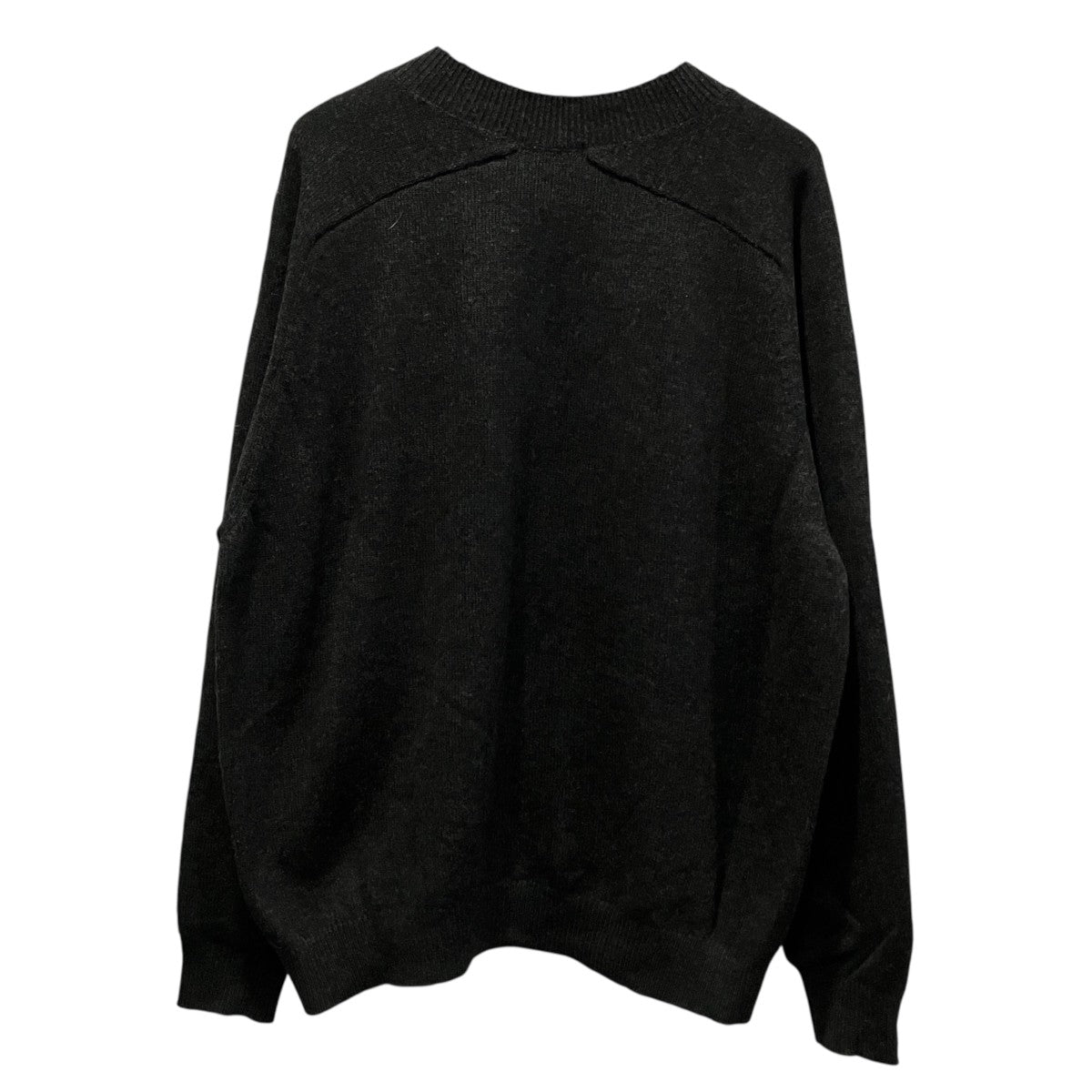 SADDDLE V NECK   MILLED FINE WOOLVネックニットCKKT-127