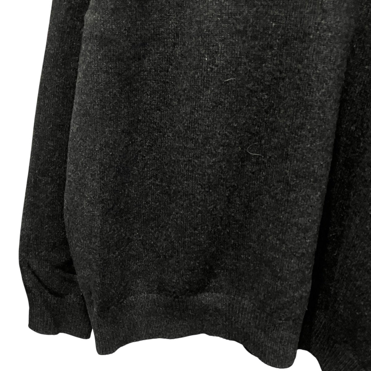 SADDDLE V NECK   MILLED FINE WOOLVネックニットCKKT-127
