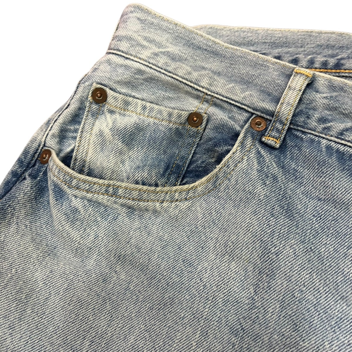 COMOLI デニム 5Pパンツ BLEACHデニムパンツV01-03009 古着・中古-3枚目のアイテム画像