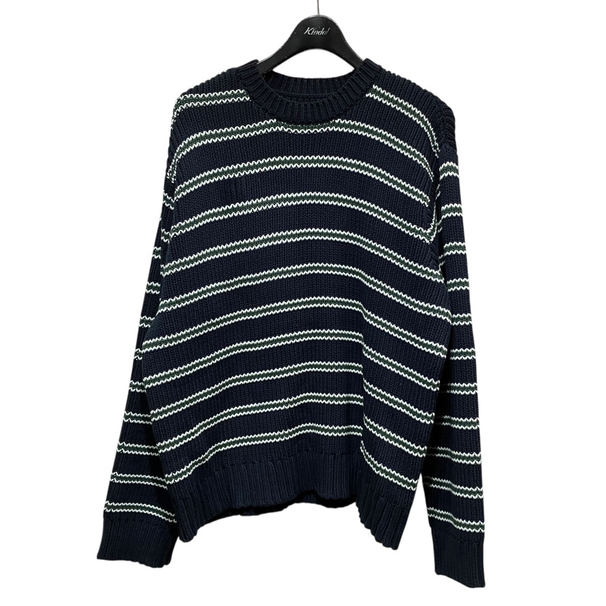 25AWCHUNKY COTTON STRIPE SWEATERボーダーニット