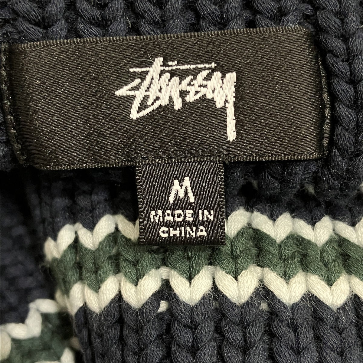 25AWCHUNKY COTTON STRIPE SWEATERボーダーニット