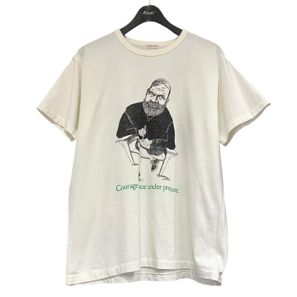 NICENESS(ナイスネス) プリントTシャツ ホワイト サイズ M｜【公式