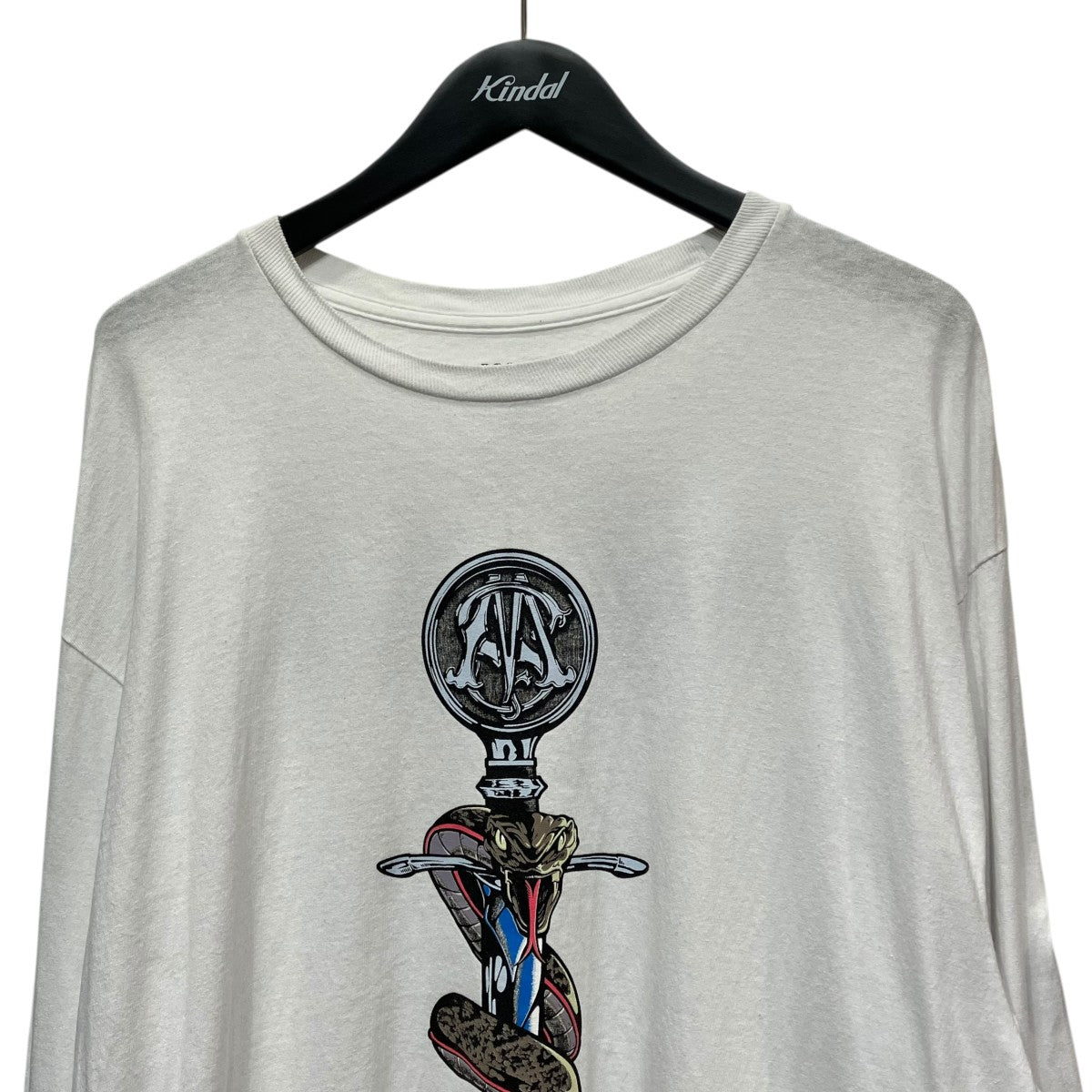 T-SHIRT L S CROSS SNEAKプリントTシャツ