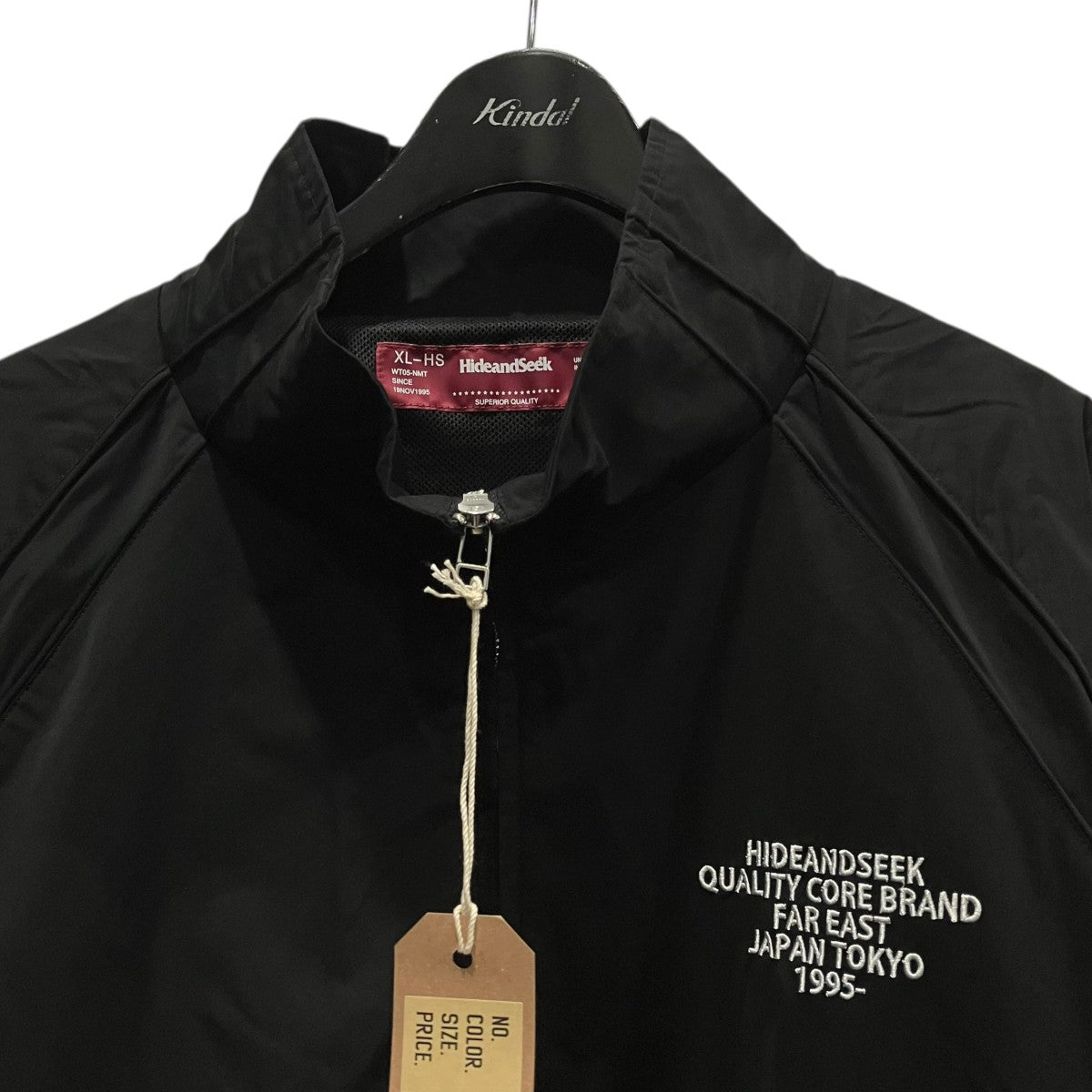 HIKAGE ジャケット ブラック XL HIDE AND SEEK(ハイドアンドシーク) 26SSTrack Jacketトラック