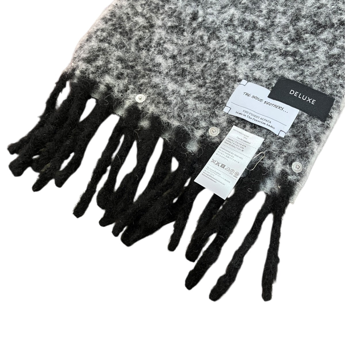 WOOLLY SCARFアルパカフリンジマフラー