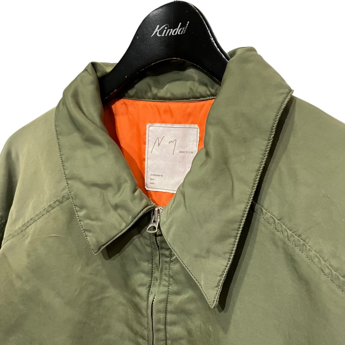 ANCELLM×WISM FADED BOMBER JACKET EXボンバージャケットACW-13 古着・中古-3枚目のアイテム画像