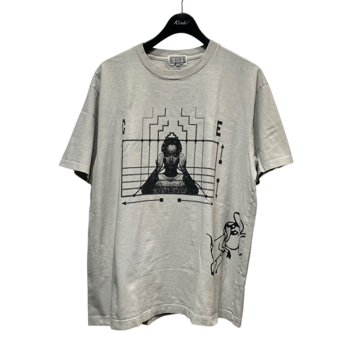C．E OVERDYE CAUSE AND EFFECT TプリントTシャツ 古着・中古-1枚目のアイテム画像