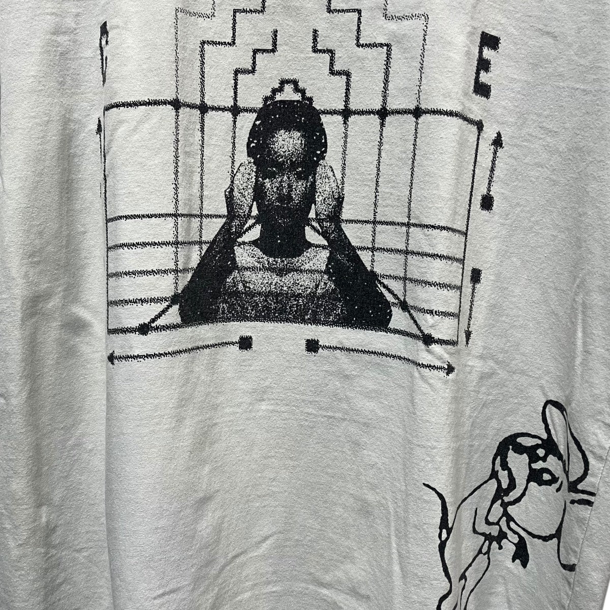 C．E OVERDYE CAUSE AND EFFECT TプリントTシャツ 古着・中古-4枚目のアイテム画像