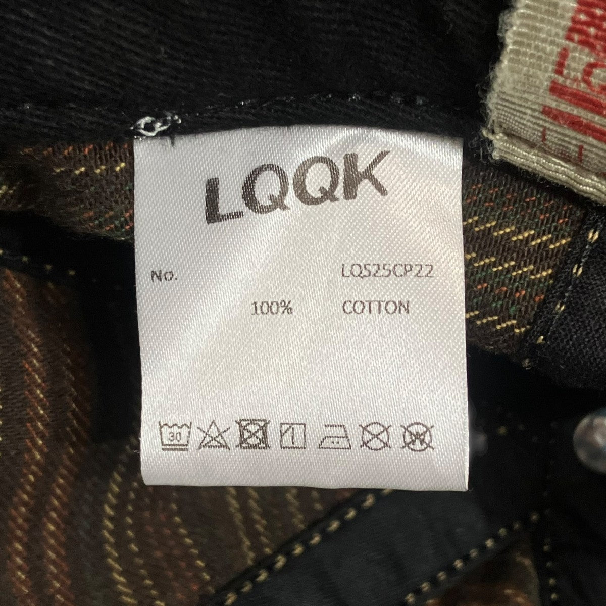 LQQK STUDIO エンブロイダリーロゴベースボールキャップ 古着・中古-6枚目のアイテム画像