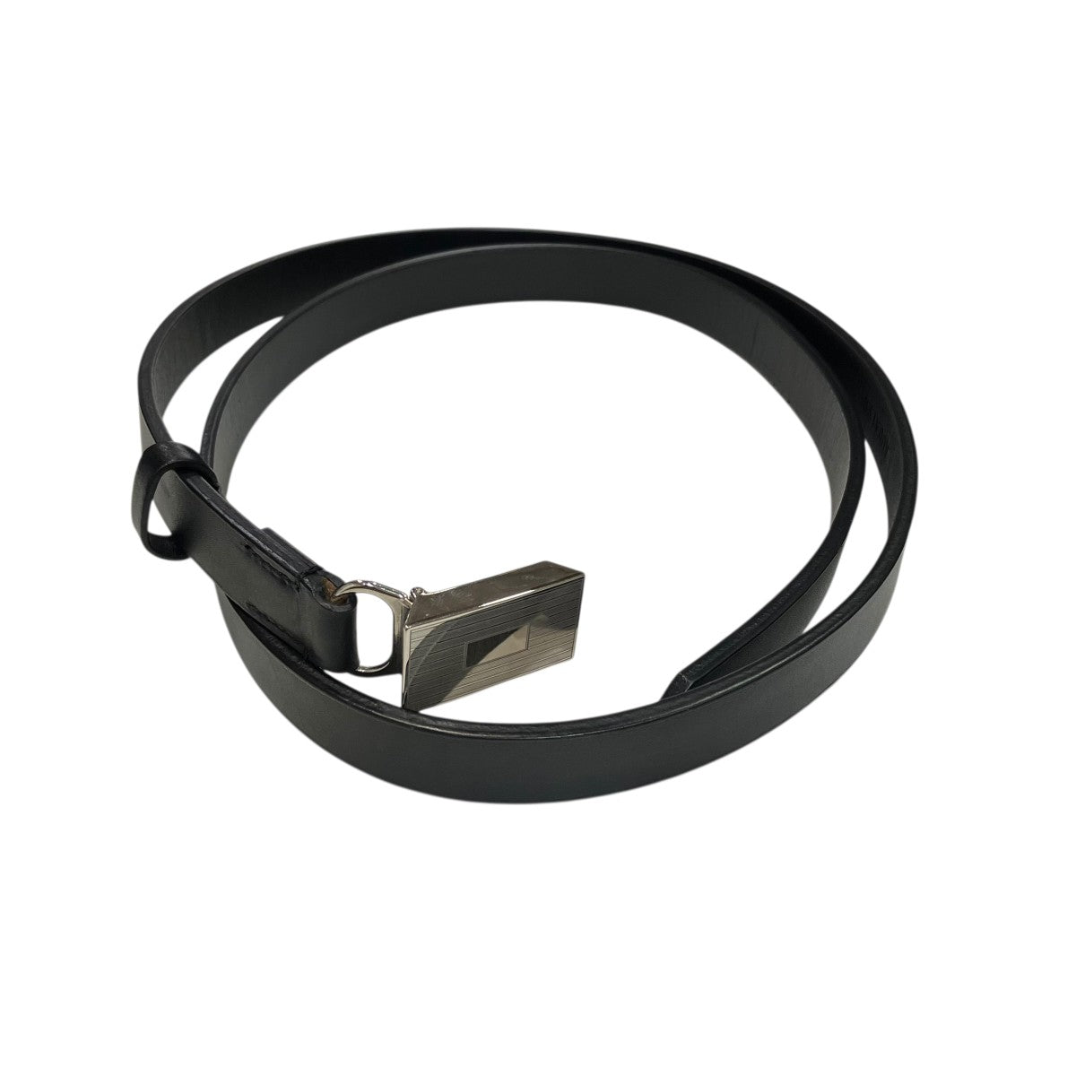 SLIDE BUCKLE BELTレザーナローベルト