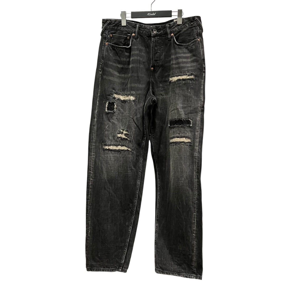 EVISU リペア加工デニムパンツ2EAHTM5JE104930DN 古着・中古-1枚目のアイテム画像