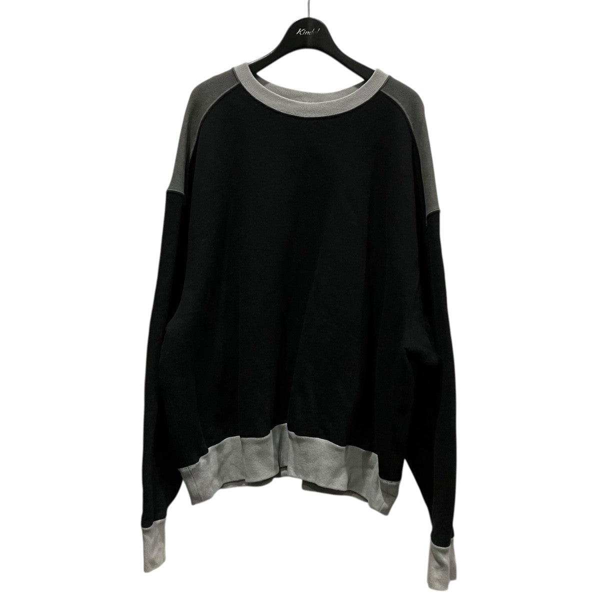 PANEL SHOULDER CREW NECKパネル切替スウェット