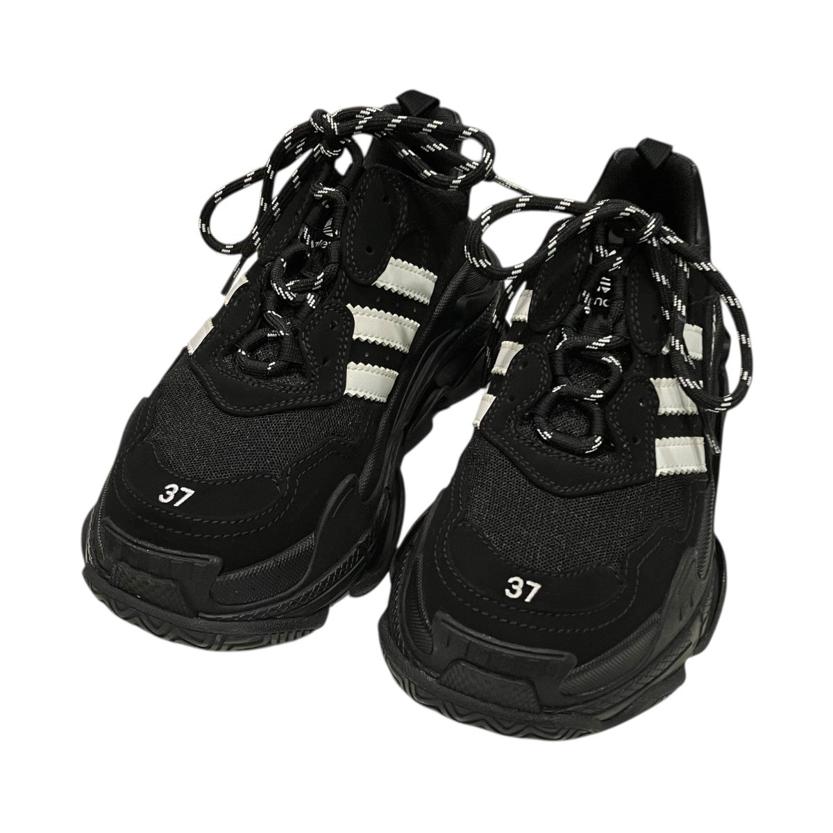 BALENCIAGA×adidas スニーカー712764 712764 ブラック サイズ 24.5cm