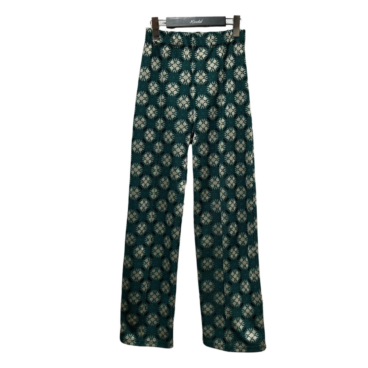 FUMIE=TANAKA FT jacquard straight PAジャガードトラックパンツF23A-46 古着・中古-1枚目のアイテム画像