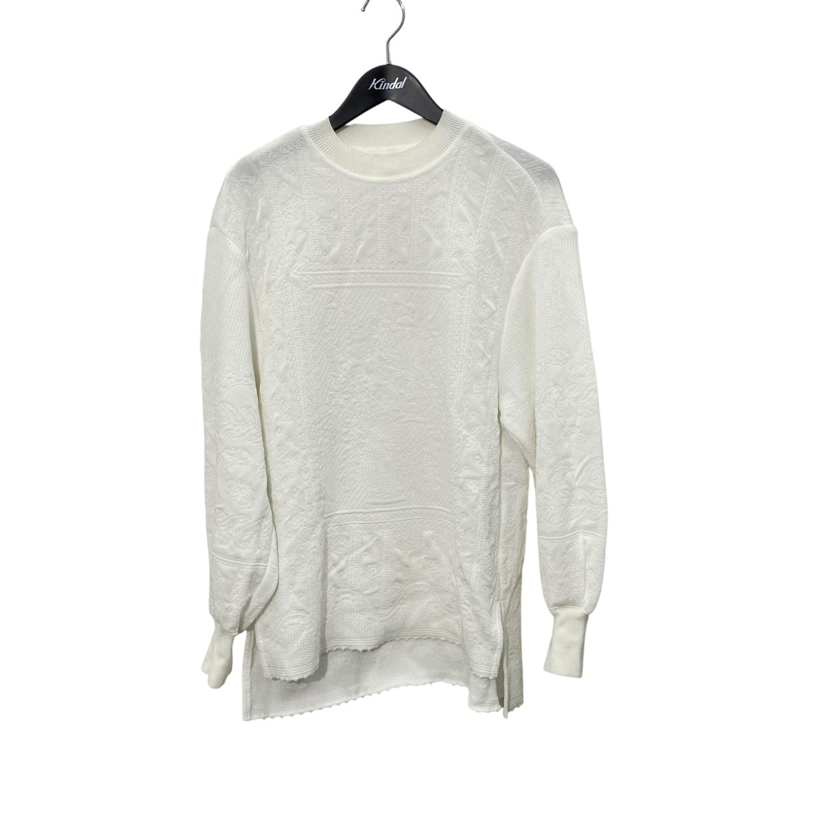 mame kurogouchi Floral Jacquard Knitted TopジャガードニットMM23PF-KN717 古着・中古-1枚目のアイテム画像