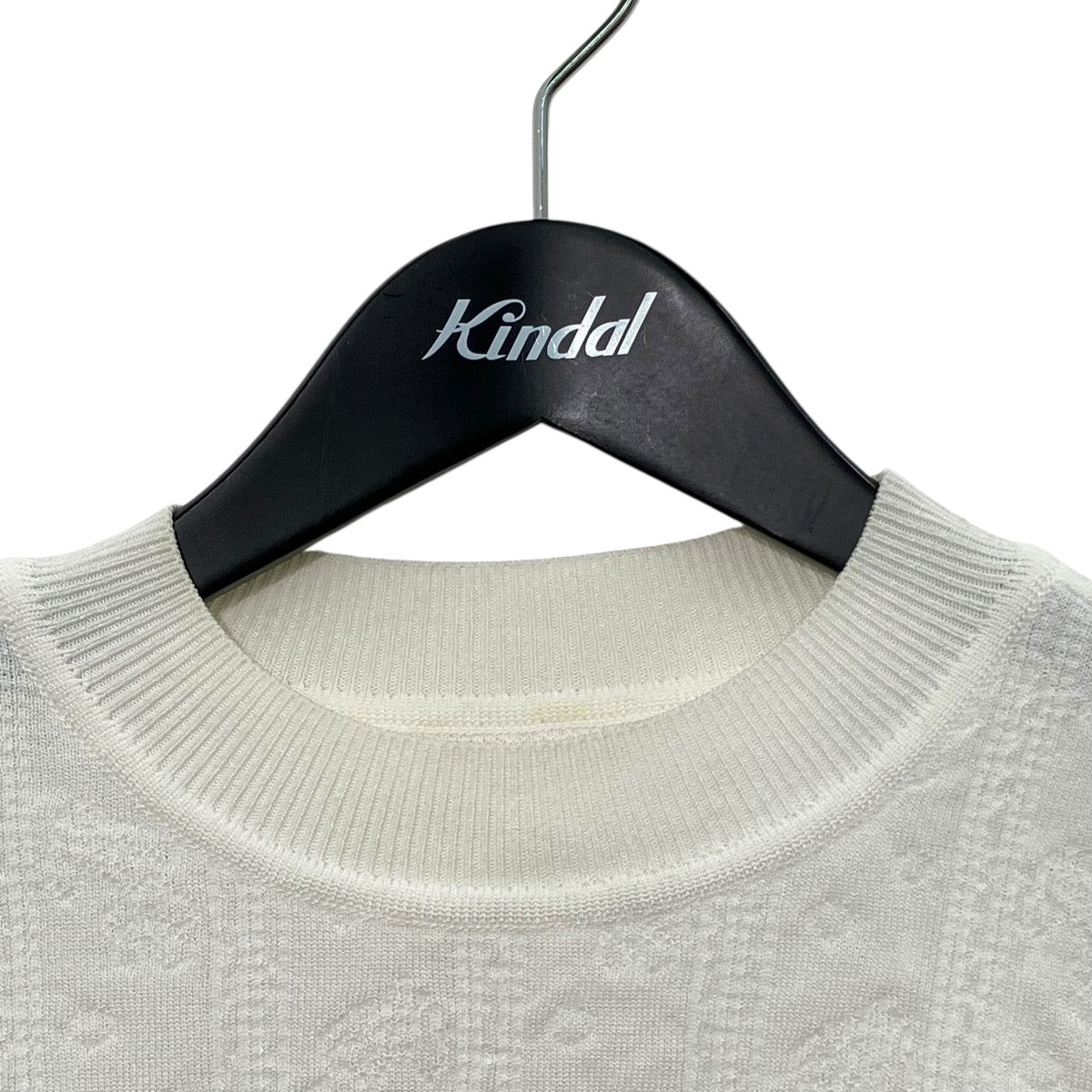 mame kurogouchi Floral Jacquard Knitted TopジャガードニットMM23PF-KN717 古着・中古-3枚目のアイテム画像