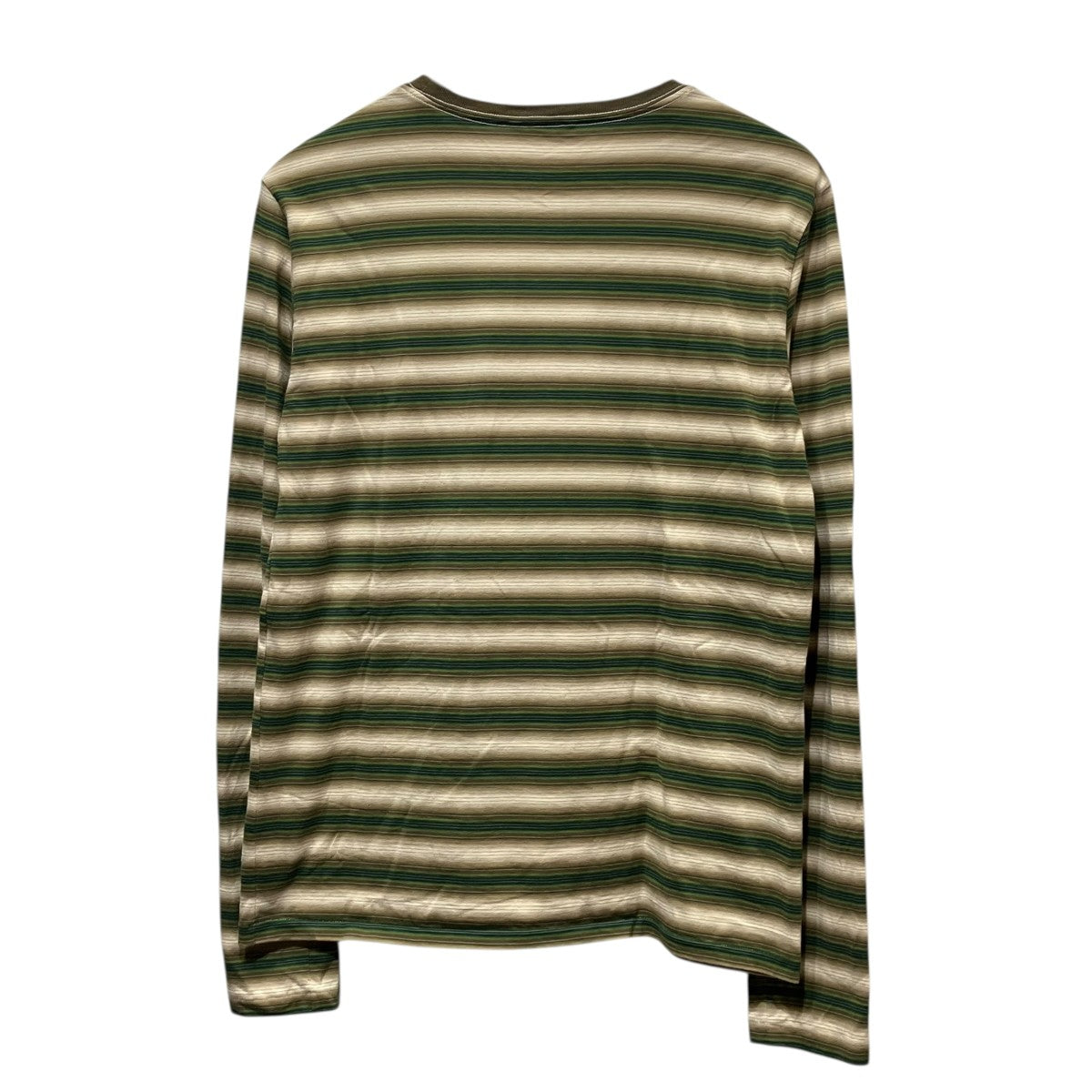 AURALEE 25AWGRADIENT STRIPE JERSEY L S TEEオンブレボーダーTシャツA25AP03GJ 古着・中古-2枚目のアイテム画像