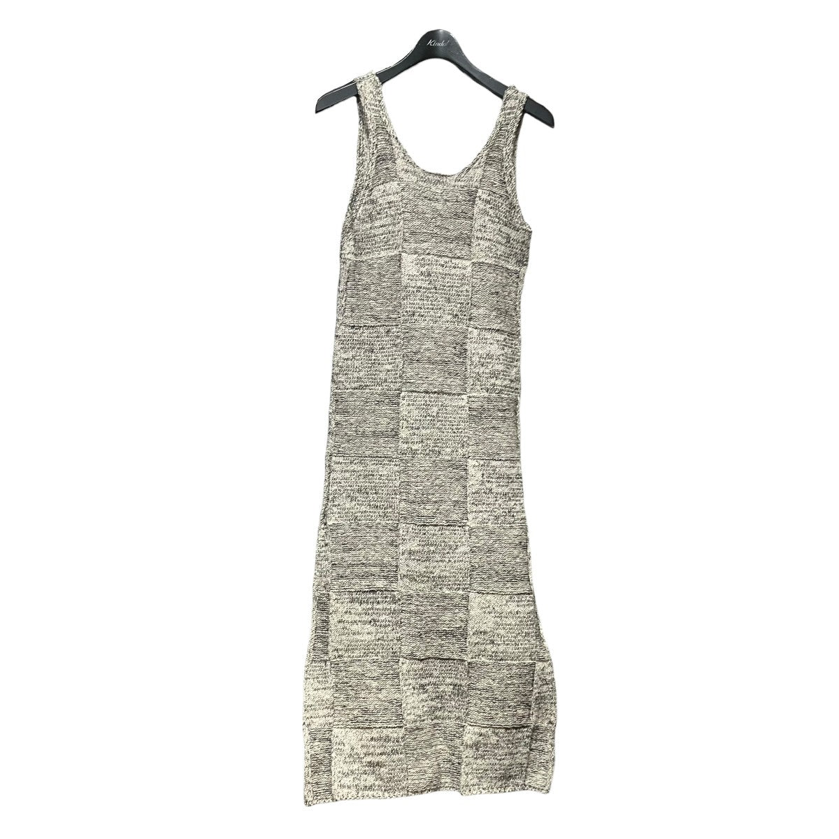 AURALEE 26SSSTRUCTURED COTTON LINEN PANEL KNIT DRESSニットキャミソールワンピースA26SD04GL 古着・中古-1枚目のアイテム画像