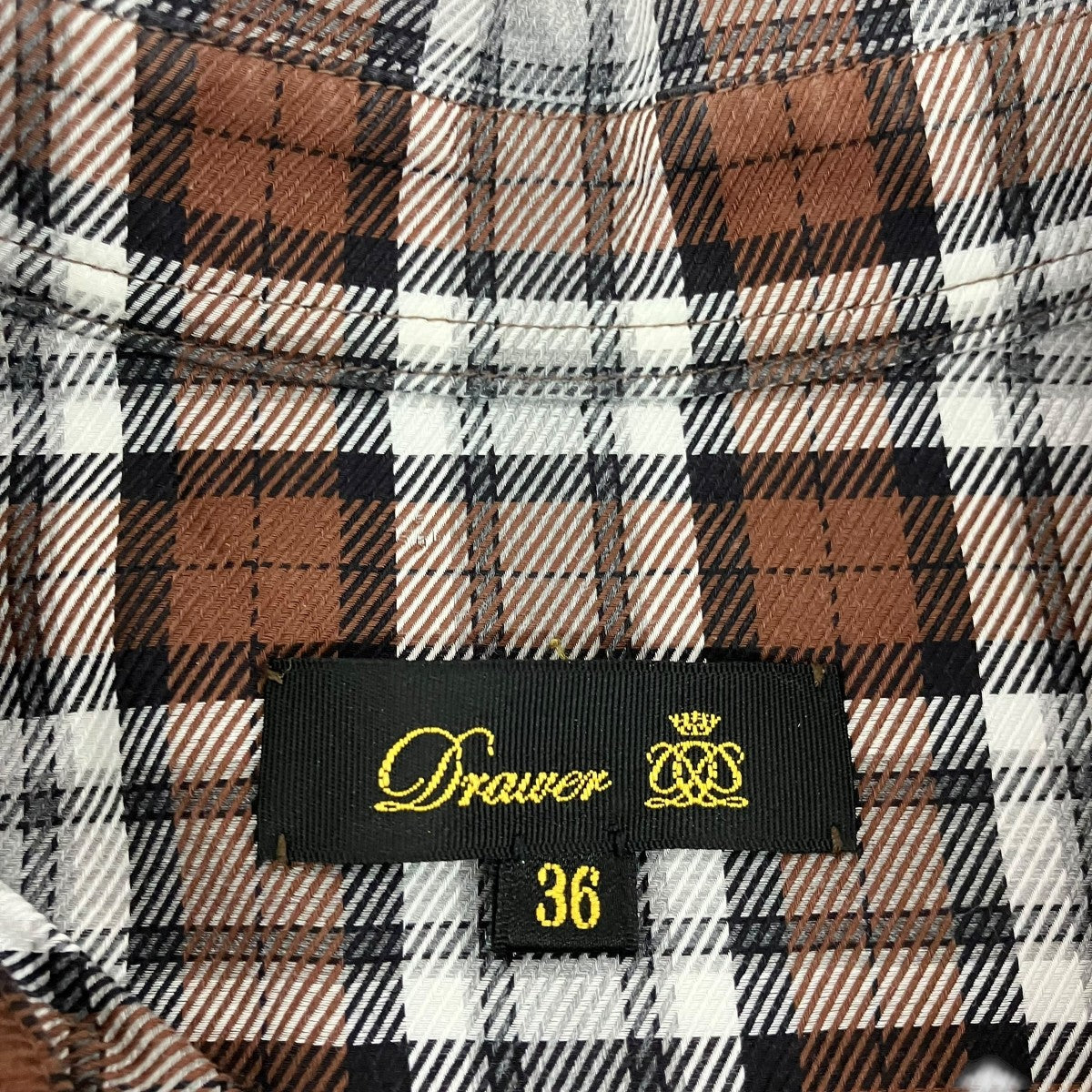 Drawer メランジチェックショートスリーブワンピース6526-299-1141 古着・中古-5枚目のアイテム画像