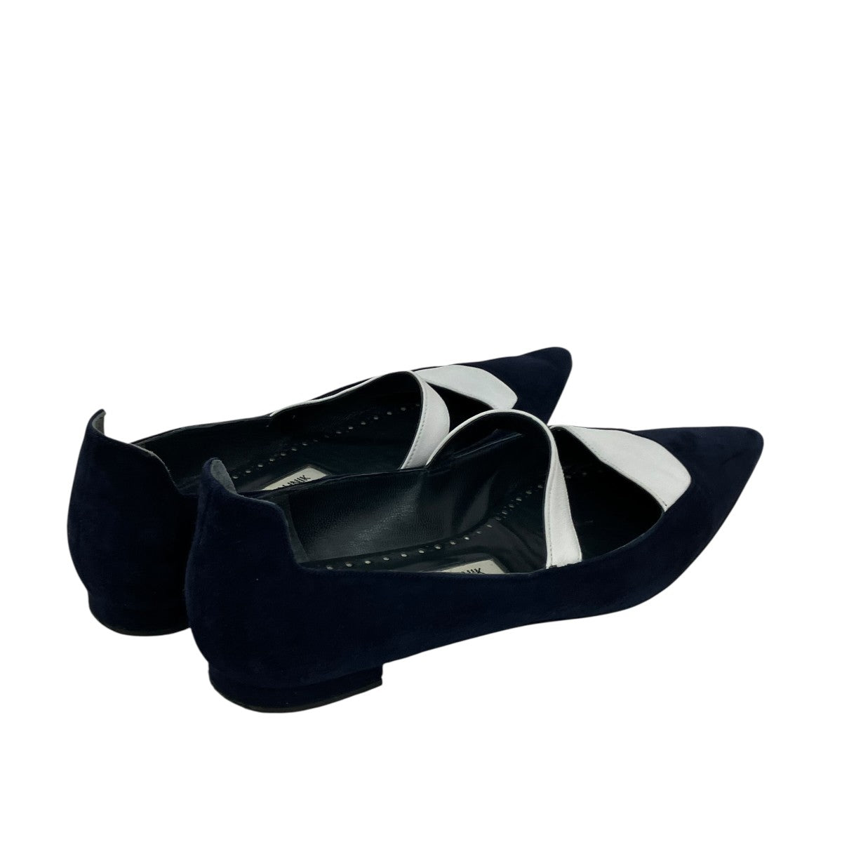 Manolo Blahnik ポインテッドトゥフラットシューズ 古着・中古-2枚目のアイテム画像