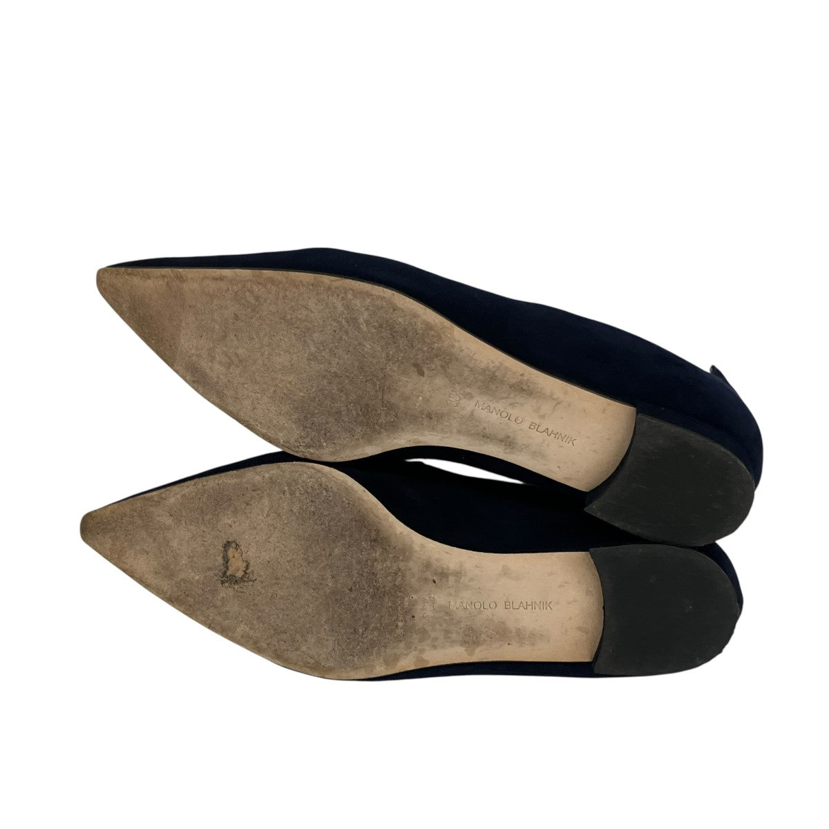 Manolo Blahnik ポインテッドトゥフラットシューズ 古着・中古-3枚目のアイテム画像