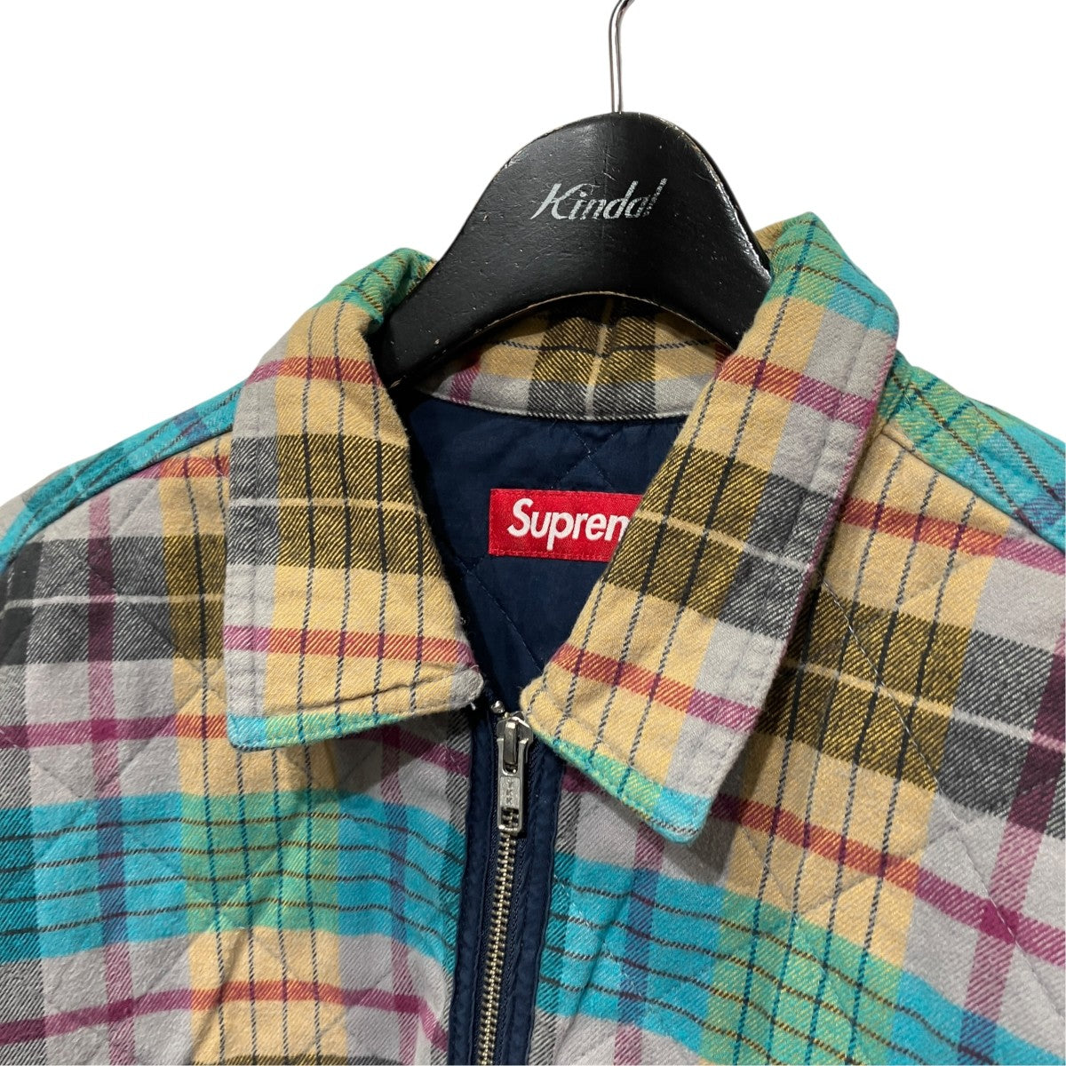 24AWQuilted Flannel Zip Up Shirtキルティングジャケット