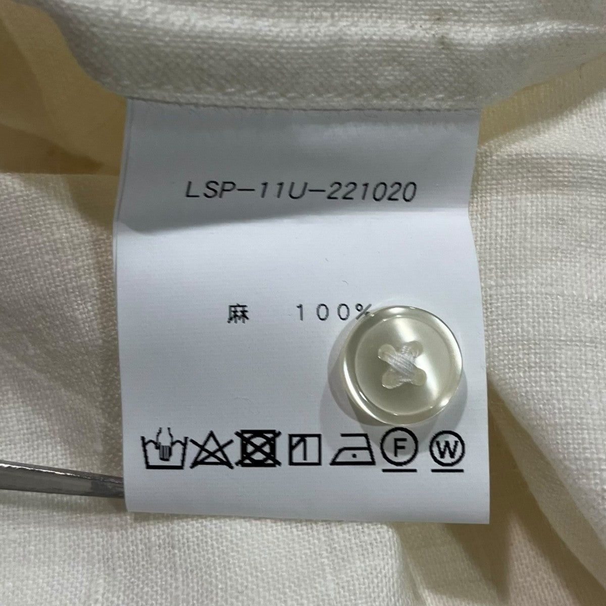 Le Sans Pareil リネンシャツLSP-11U-221020 古着・中古-6枚目のアイテム画像