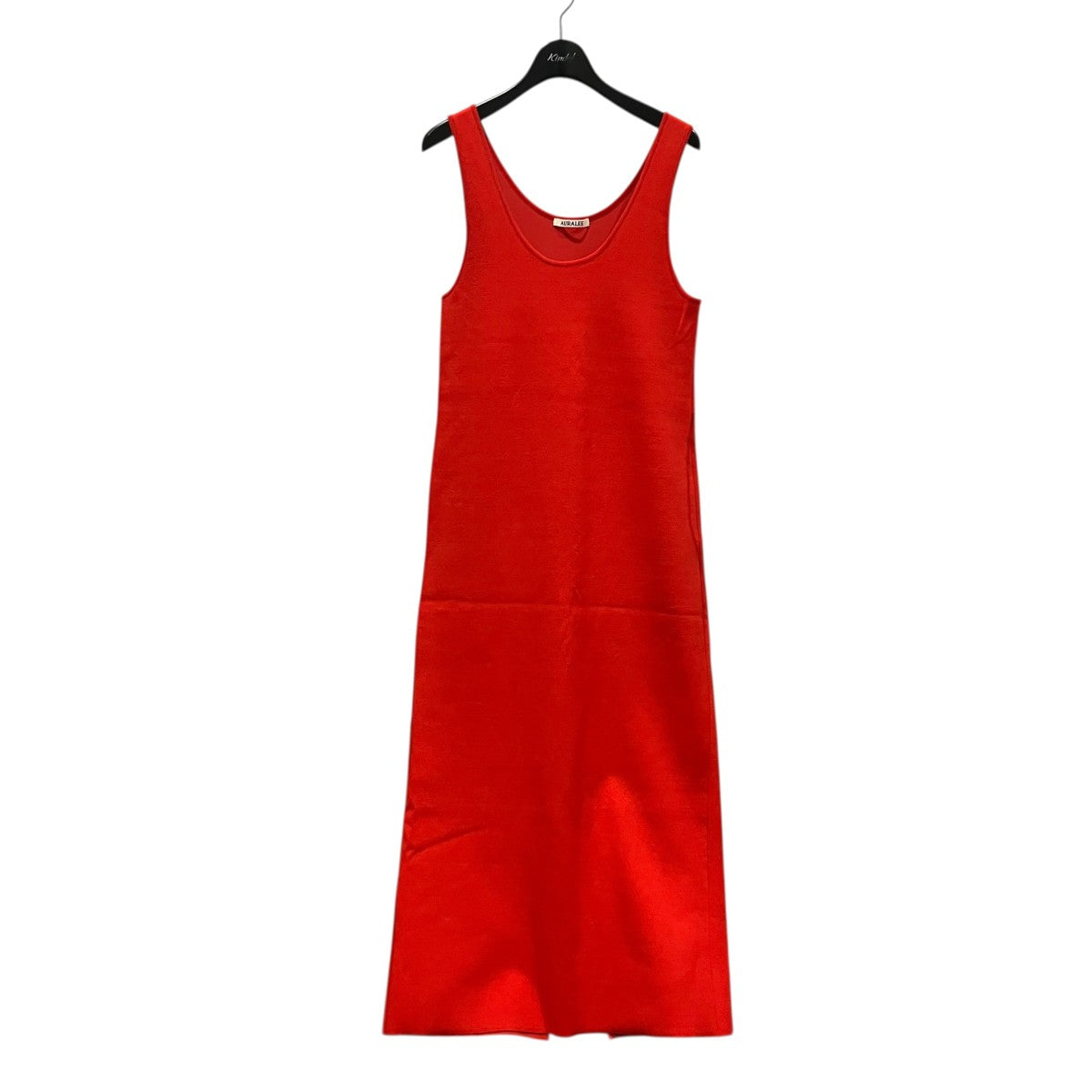 AURALEE 25S COTTON SILK STRETCH DOUBLE FACE KNIT DRESSノースリーブワンピースA25SD03WF