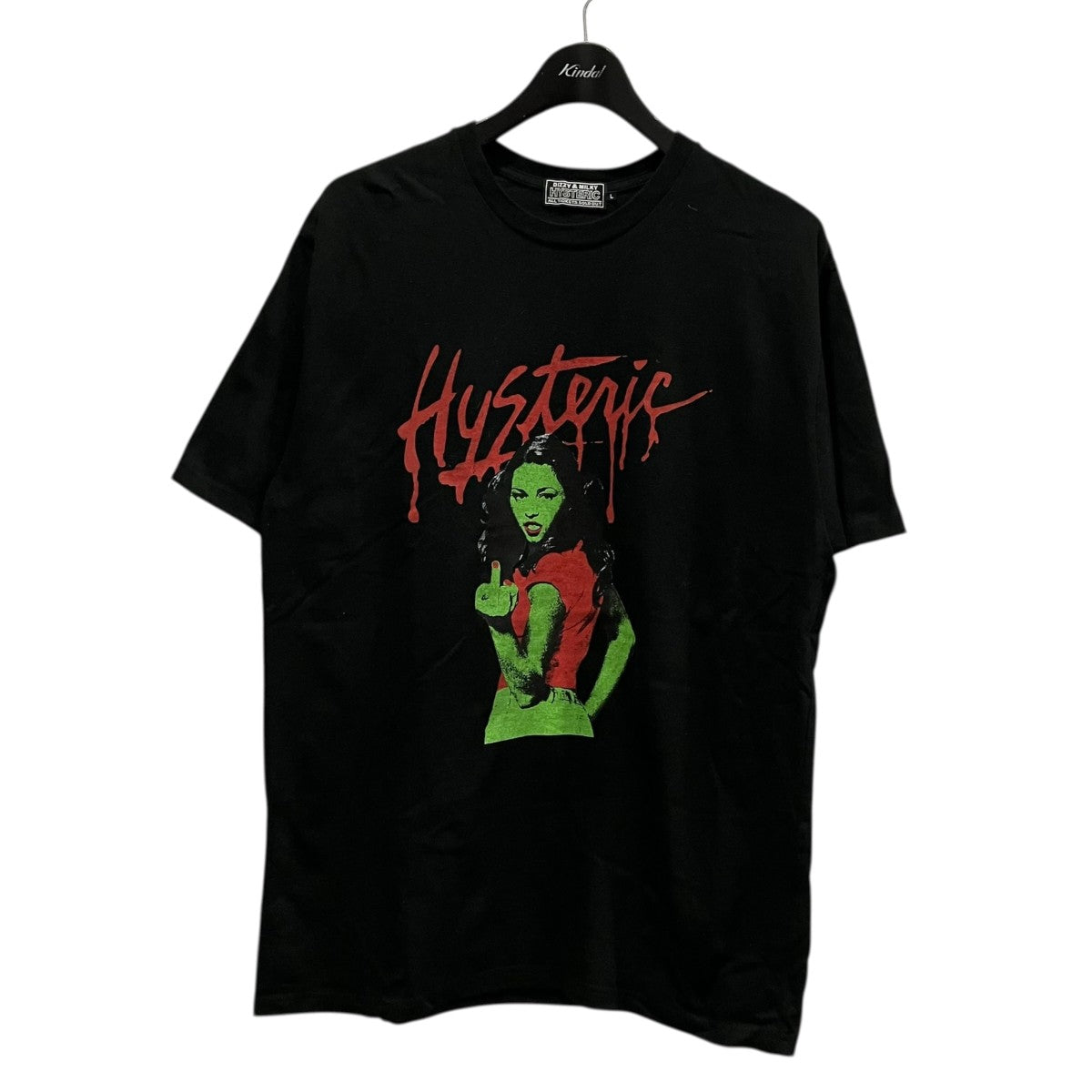Hysteric Glamour MONDO ROCK TeeプリントTシャツ02233CT05 古着・中古-1枚目のアイテム画像