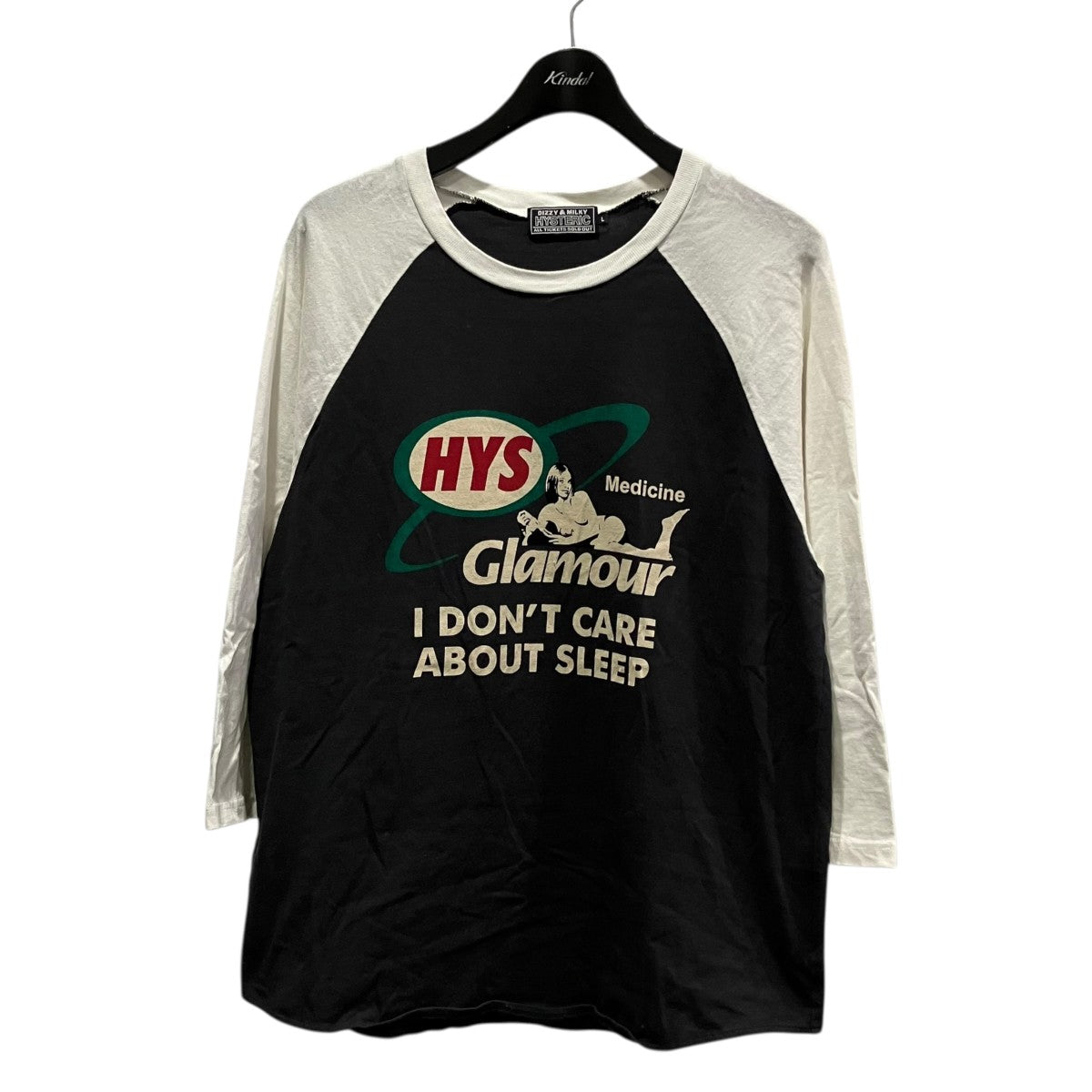 Hysteric Glamour(ヒステリックグラマー) ラグランTシャツ02222CL01