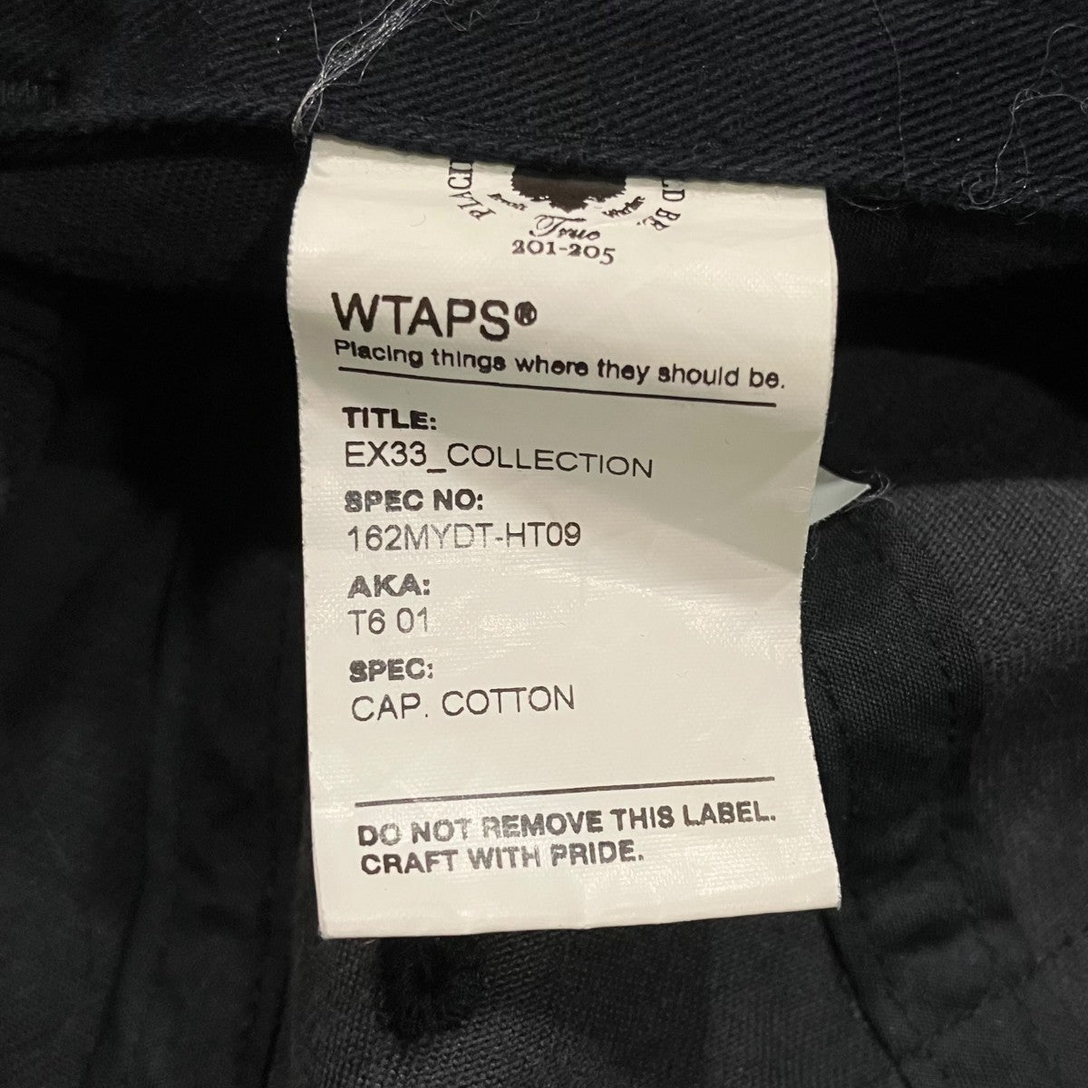 WTAPS キャップ162MYDT-HT09 古着・中古-7枚目のアイテム画像