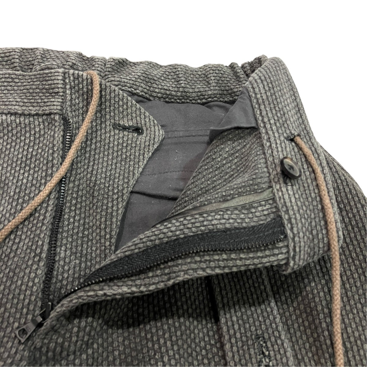 Sashiko curve Slacks刺し子パンツ173PT22