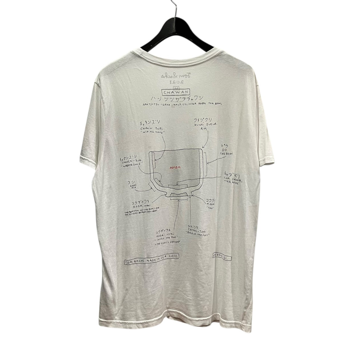 Tom Sachs NASA Chawan T-shirtプリントTシャツ 古着・中古-2枚目のアイテム画像