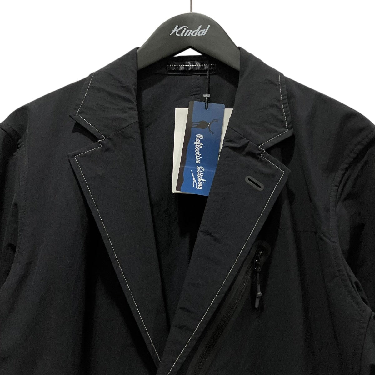 plain tailored stretch jacketナイロンテーラードジャケット574-2181029