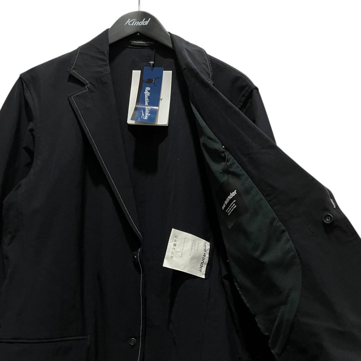plain tailored stretch jacketナイロンテーラードジャケット574-2181029
